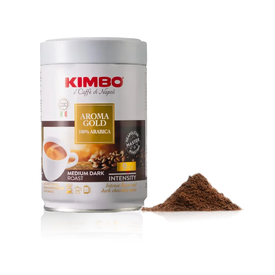 Kimbo Gold 100% Arabica Coffee 8.82oz (250gr) 6 Units