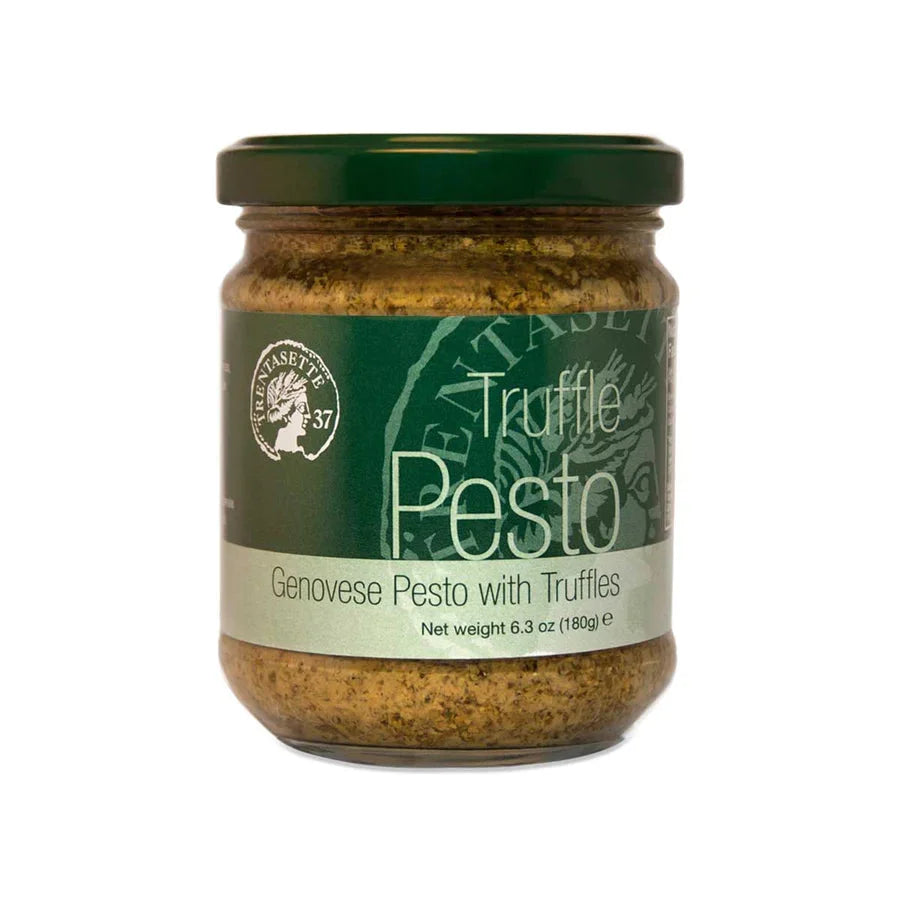 Trentasette Italian Basil Pesto Genovese Sauce with Truffles 6.3oz (180gr) 12 Units