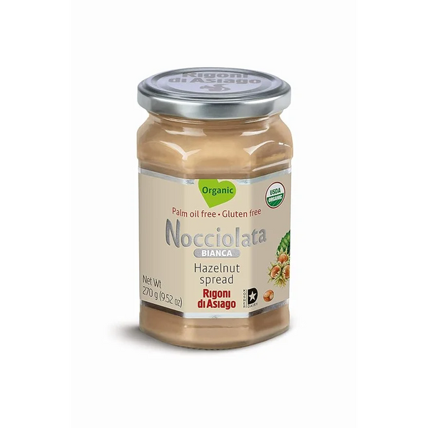 Rigoni di Asiago Nocciolata Bianca Hazelnut Cocoa Spread 9.52oz (270gr) 6 Units