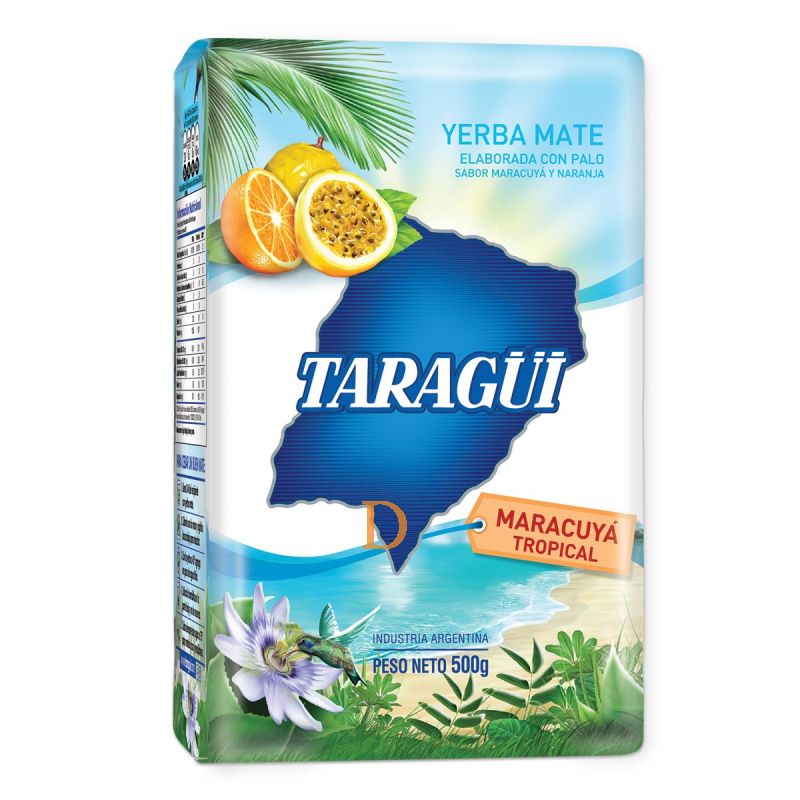 Taragüi Yerba Mate Passion Fruit 500 g – 10/case