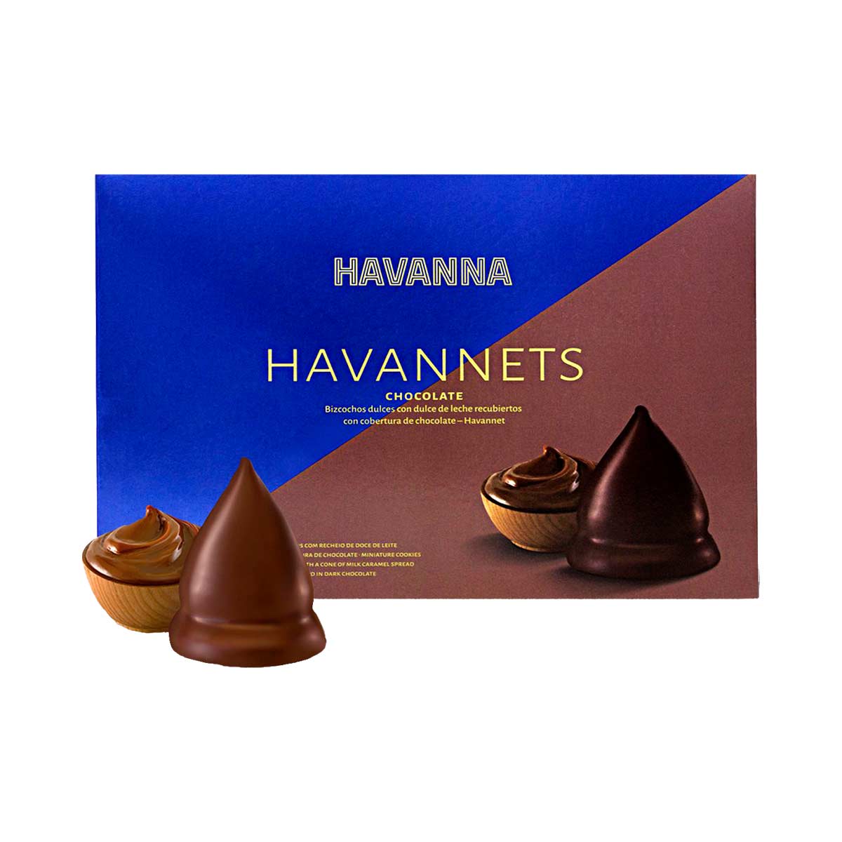 Havanna Dark Chocolate Dipped Cones Filled with Caramel 11.6 oz – 10/case