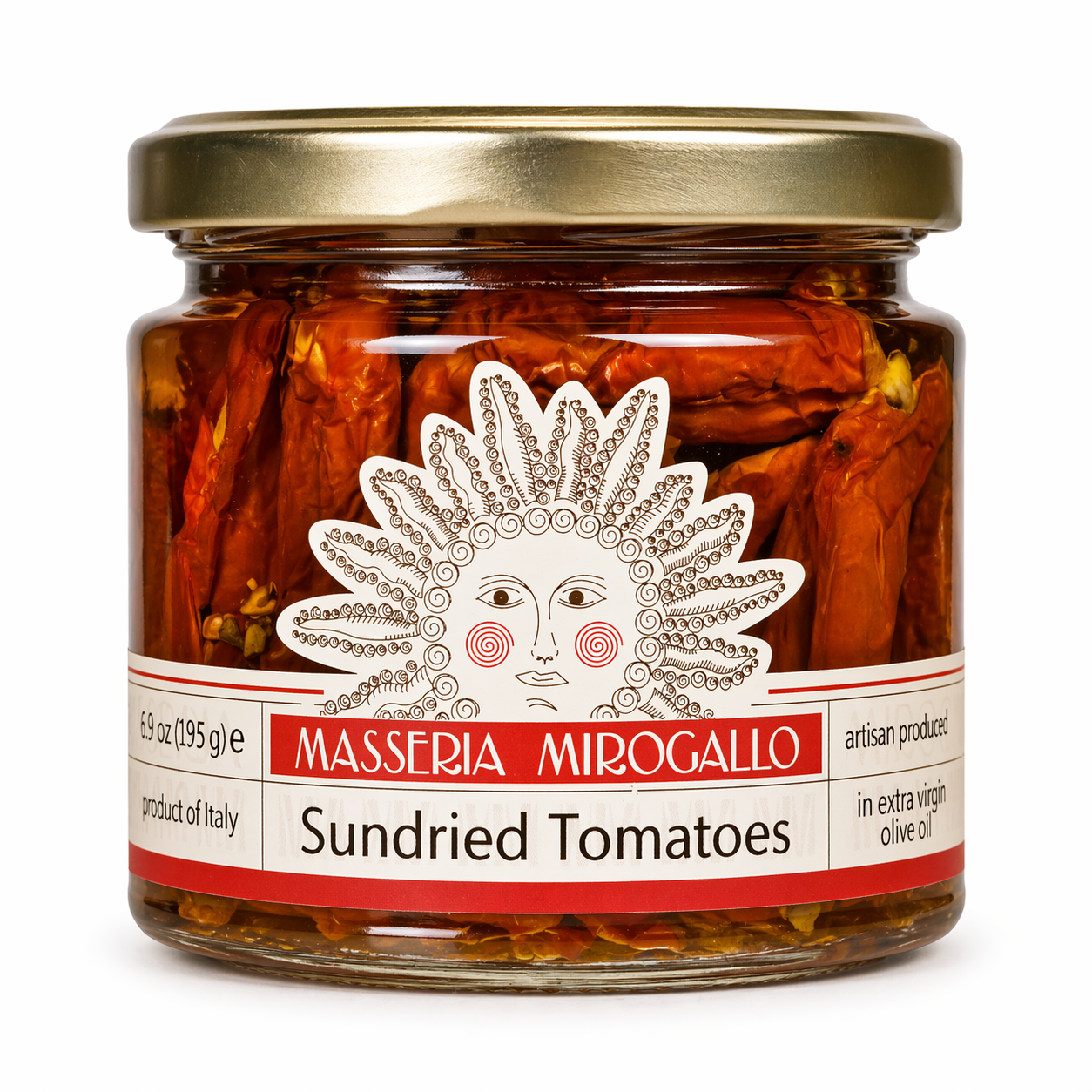 Masseria Mirogallo Sundried Tomatoes in EVOO 6.9oz / 195g - 6/case