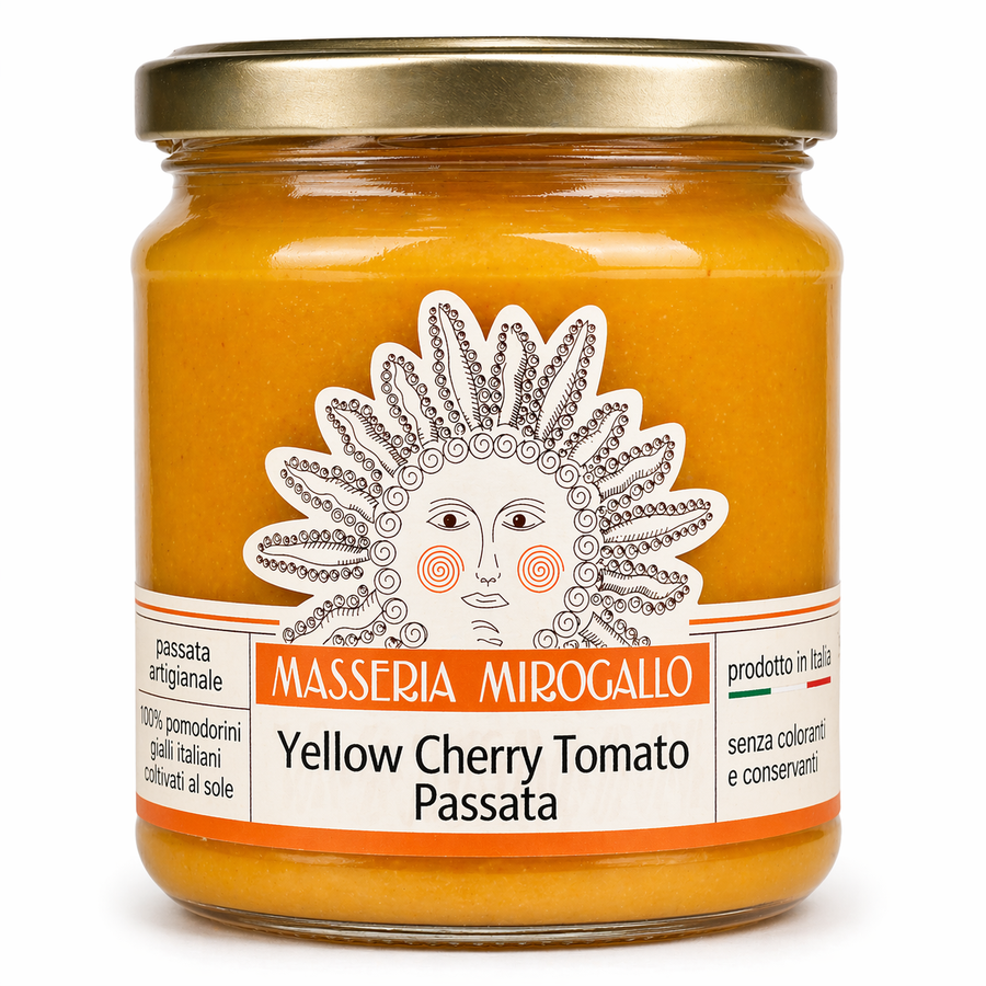 Masseria Mirogallo Yellow Cherry Tomato Sauce 9.9oz / 280g - 8/case