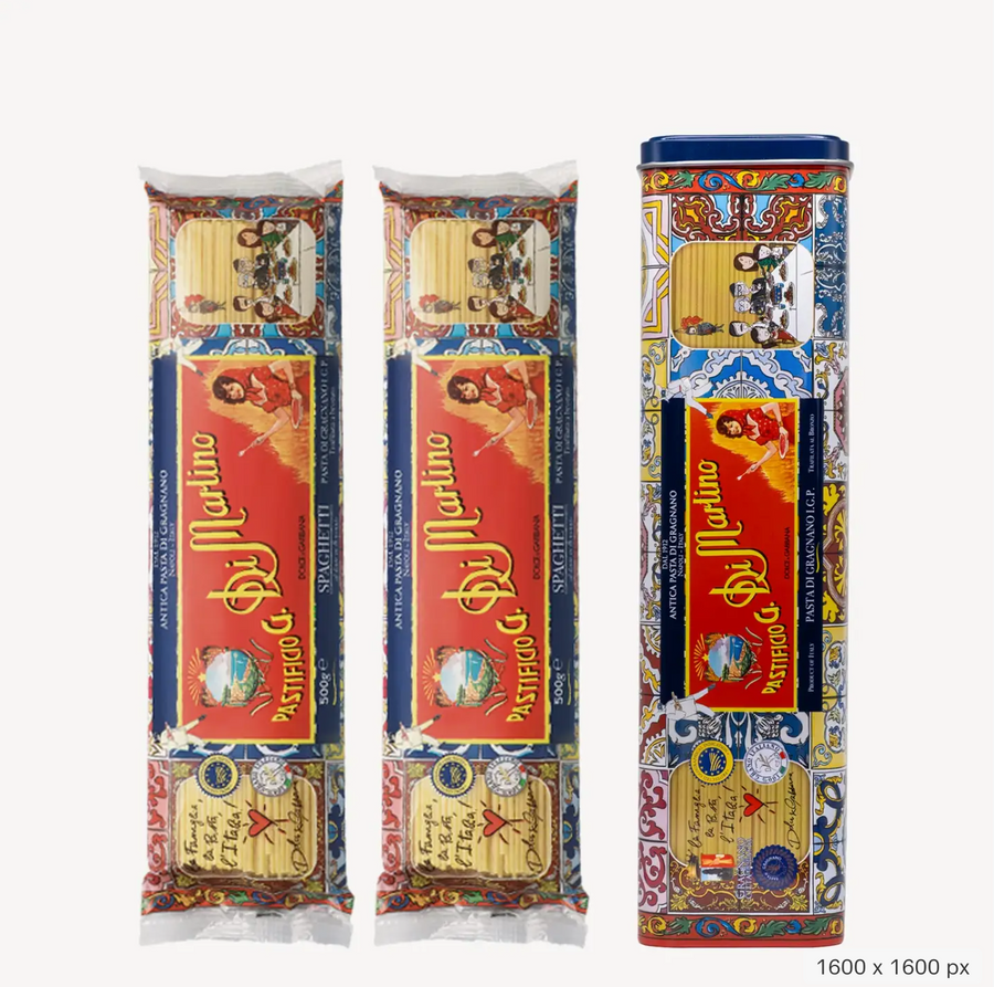 D&G Midnight Tin I.G.P. Gragnano Pasta 17.65oz (500gr) - 6 Units