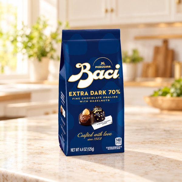Baci Classic 70% Dark Chocolate Bags 4.4oz (10 pieces) 4 Units