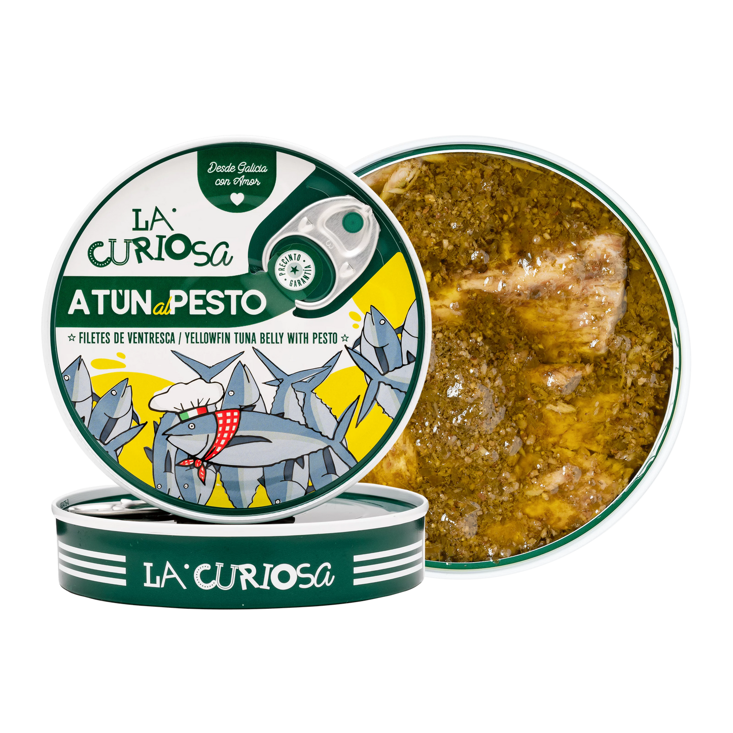 La Curiosa Tunabelly Fillets with Pesto 115g – 12/cs