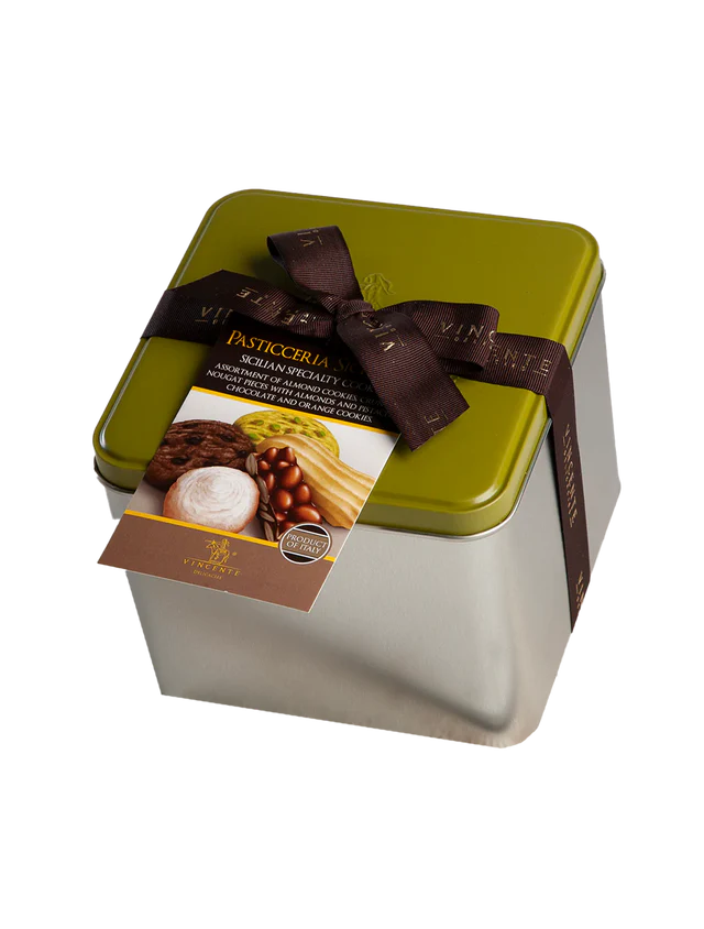 Vincente Sicilian Specialty Cookies Gift Tin 17.6oz 4 Units