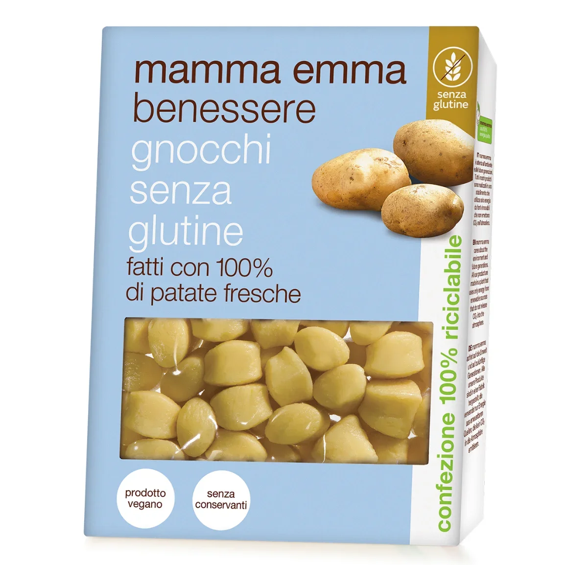 Mamma Emma Gluten Free Gnocchi Plain 12.4 oz (350 g) 6 Units