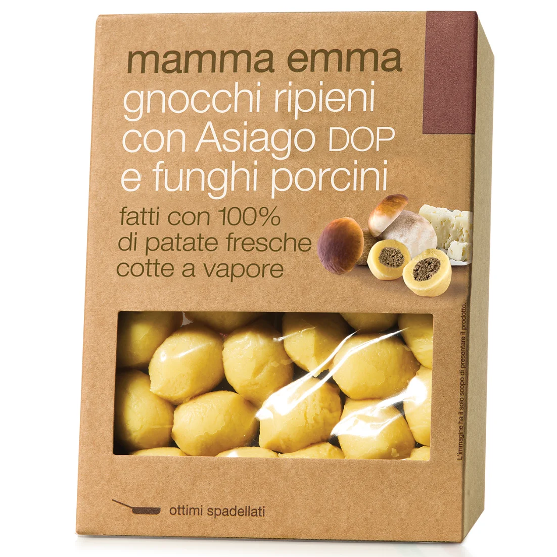 Mamma Emma Potato Gnocchi Asiago & Porcini 14.1oz (400gr) 6 Units