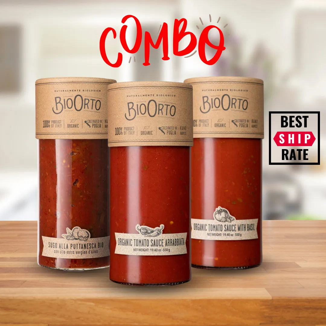 Bio Orto Organic Sauce Combo – 3 Varieties (18 Jars Total)