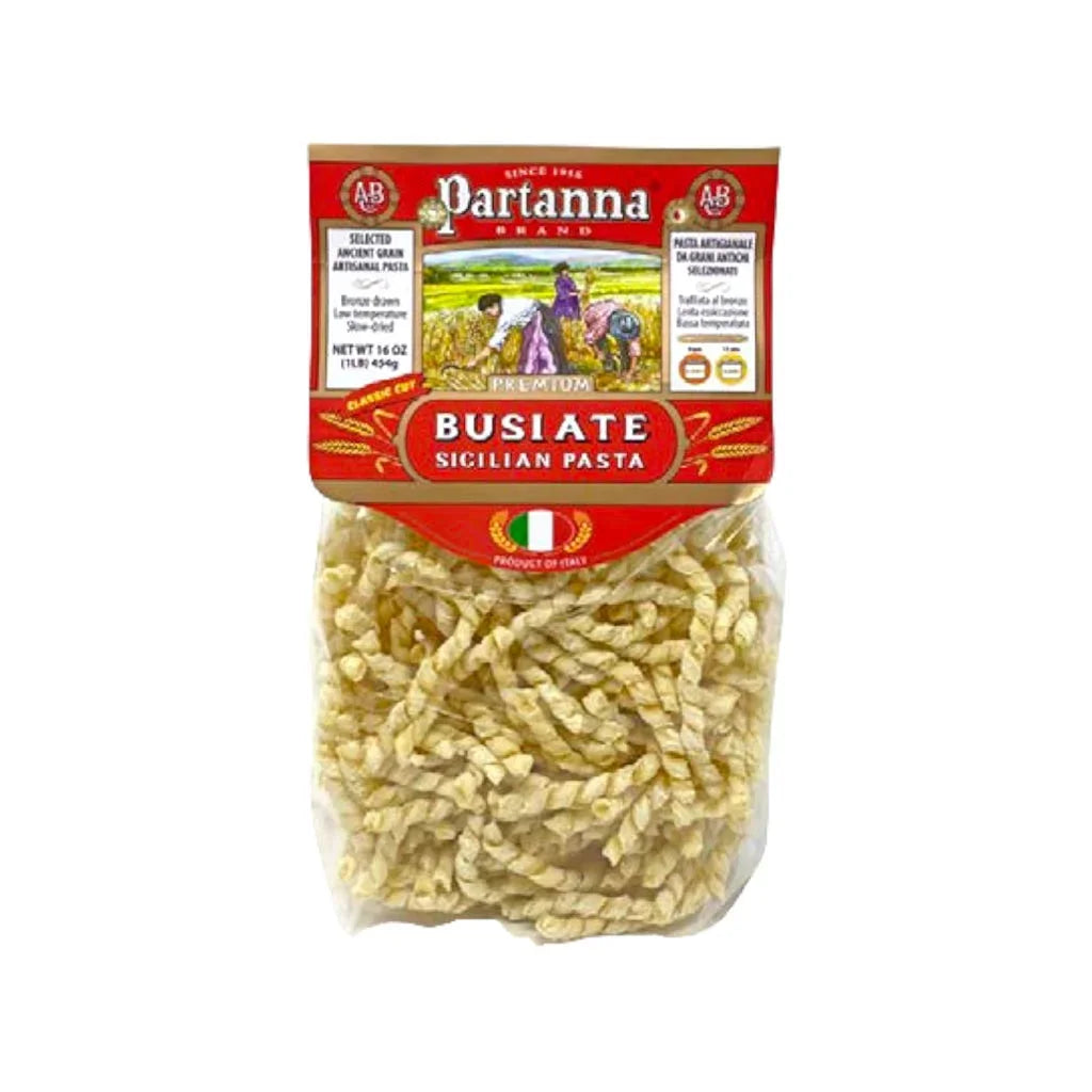Partanna Busiate Pasta 16.01oz (454gr) 8 Units
