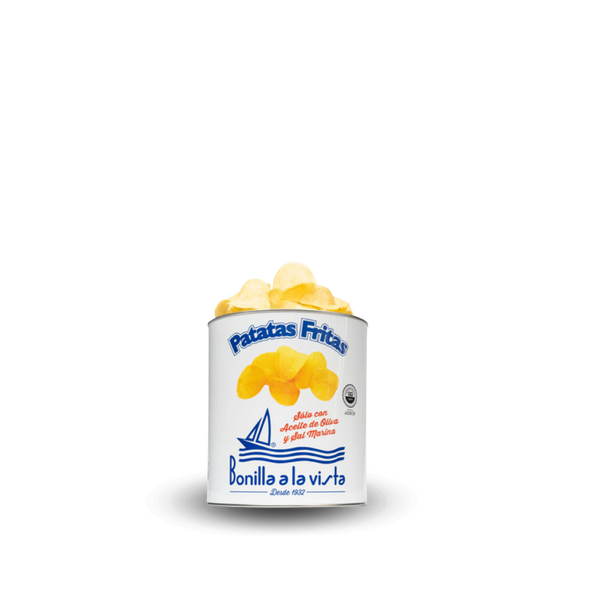 Bonilla a La Vista Potato Chips with Olive Oil Mini Can 1.41 oz (40g) 12 Units