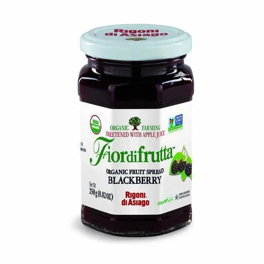 Rigoni di Asiago Fior di Frutta Blackberry Fruit Spread 8.8oz (250gr) 6 Units
