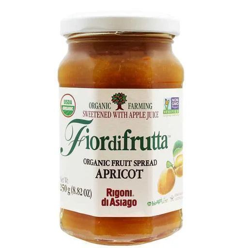 Rigoni di Asiago Fior di Frutta Apricot Fruit Spread 8.8oz (250gr) 6 Units