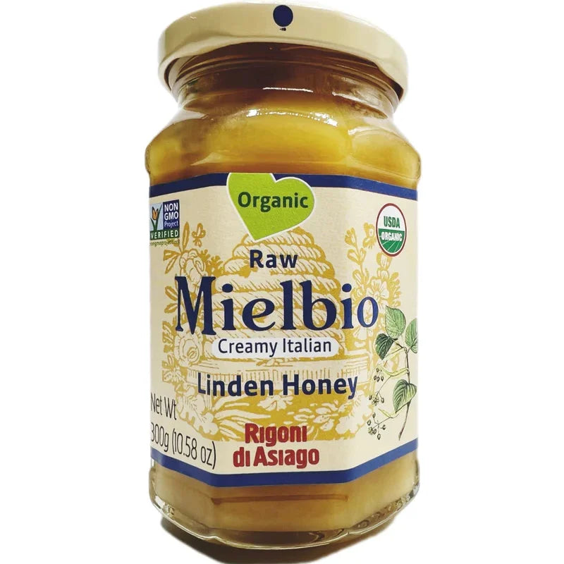 Rigoni di Asiago MielBio Organic Italian Linden Honey 10.5oz (298gr) 6 Units