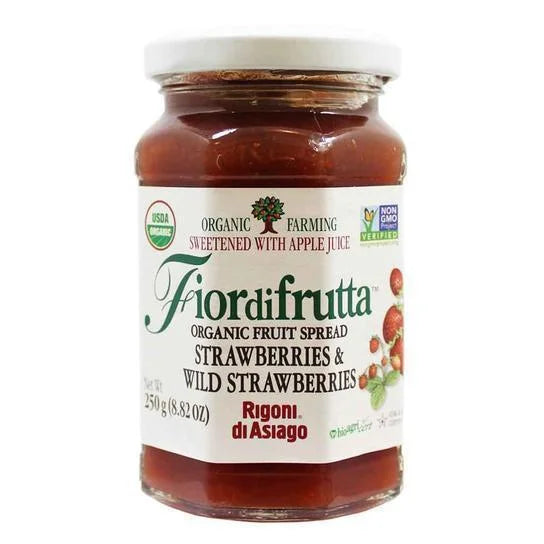 Rigoni di Asiago Fior di Frutta Strawberry Fruit Spread 8.8oz (250gr) 6 Units