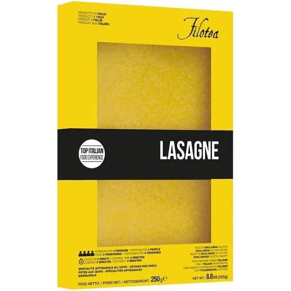 Filotea Lasagna Sheets Campofilone Artisan Egg Pasta 8.8oz (250gr) 20 Units