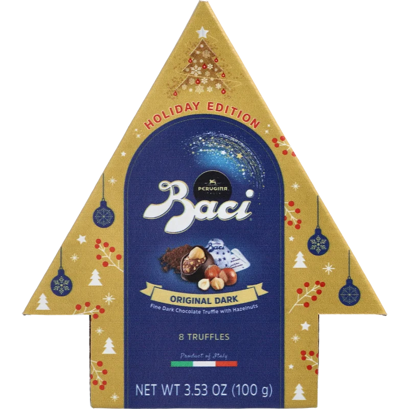 Baci Perugina Dark Christmas Tree 8pc 3.53oz 6 Units
