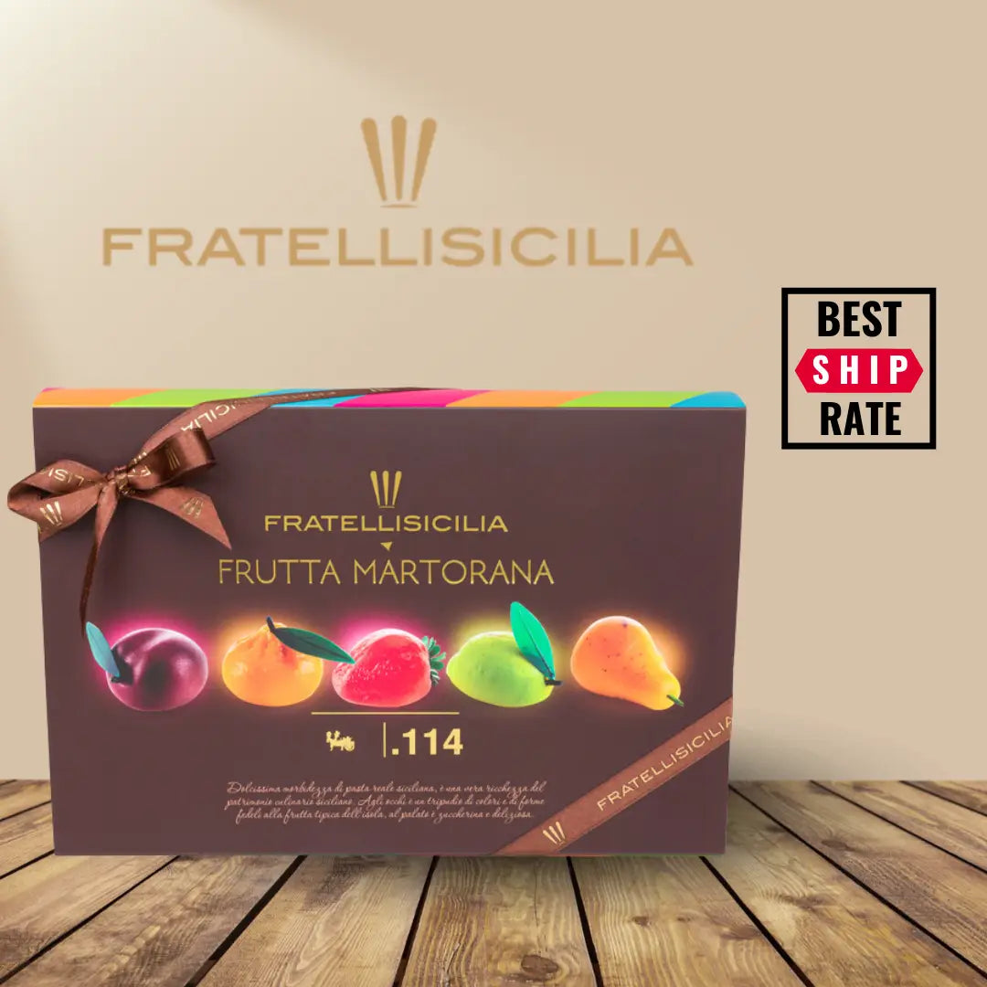 Fratelli Sicilia Marzipan Fruit Box 12.7 oz (360gr) 6 Units