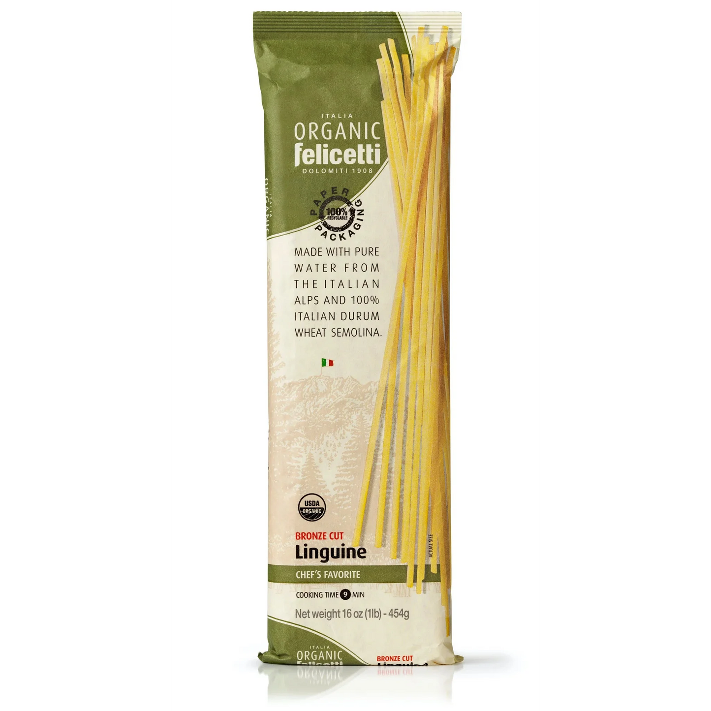 Felicetti 100% Organic Pasta 16.01oz (454gr)