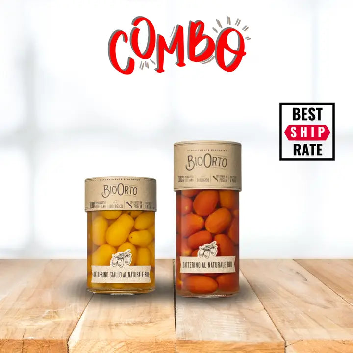 Bio Orto Organic Datterino Tomato Combo – 2 Packs (12 Jars)