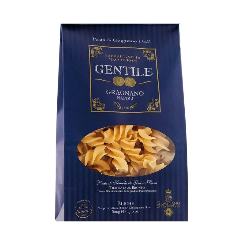 Pastificio Gentile Gragnano Pasta I.G.P. 500gr (1.1 Lbs) 12 Units