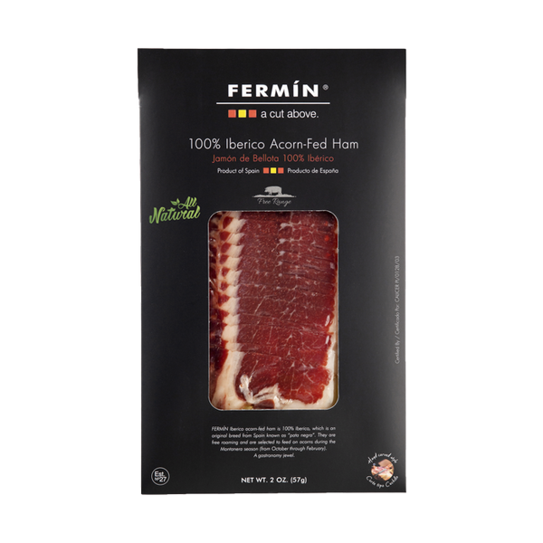 Fermin 100% Ibérico Acorn-Fed Ham 48 Months 2 oz 15 Units