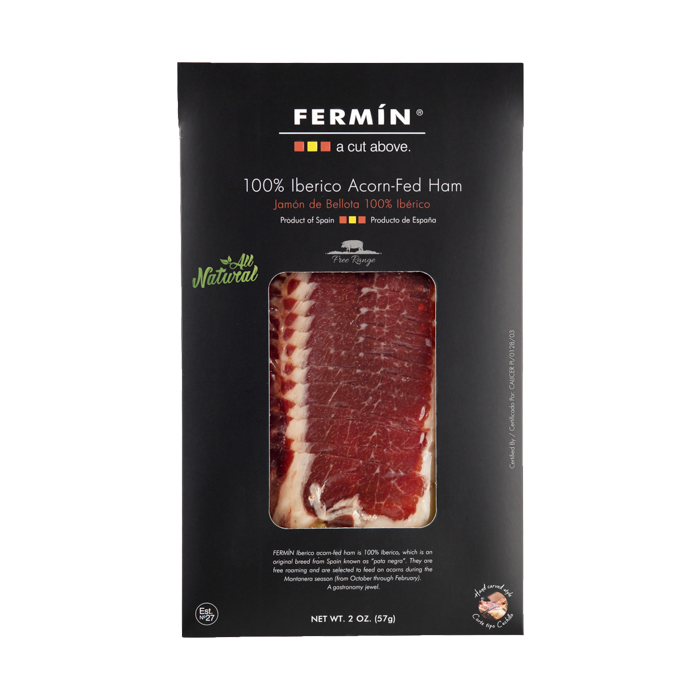 Fermin 100% Ibérico Acorn-Fed Ham 48 Months 2 oz 15 Units