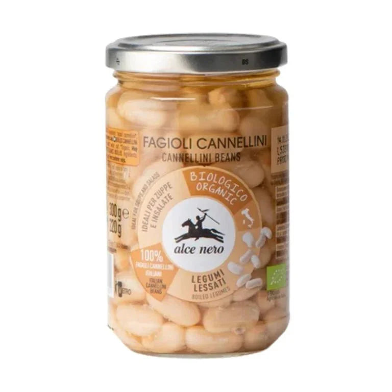 Alce Nero Cooked Organic Cannellini Beans10.6oz (300gr) 12 Units