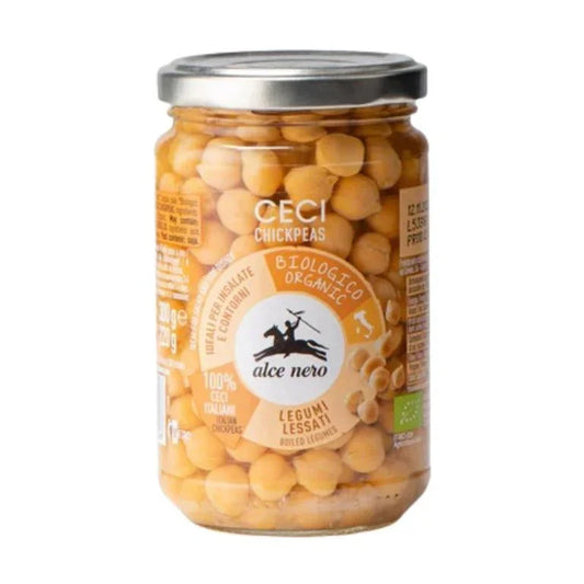 Alce Nero Ceci Cooked Chickpeas Organic 10.6oz (300gr) 12 Units