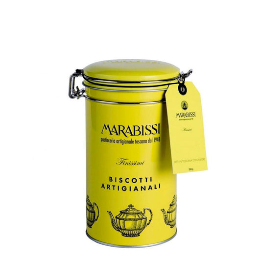 Marabissi Cantucci Lemon Peels Yellow Tin 5.29oz 6 Units