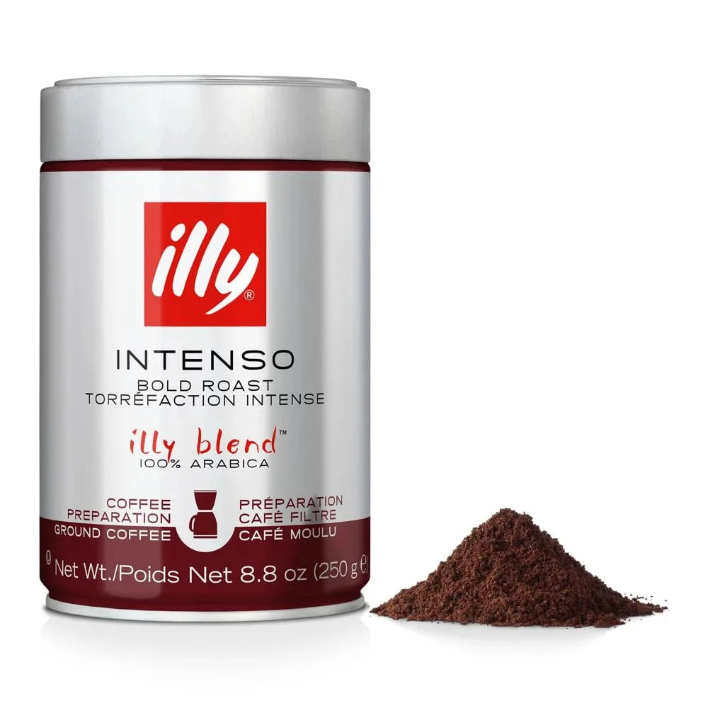 Illy Ground Coffee Drip Intenso 8.82oz (250gr) 12 Units