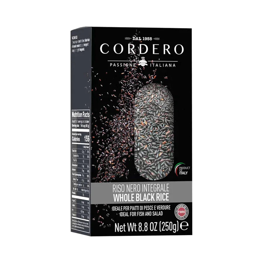 Cordero black Venere Rice Risotto 35.27 oz (250gr ) 12 Units