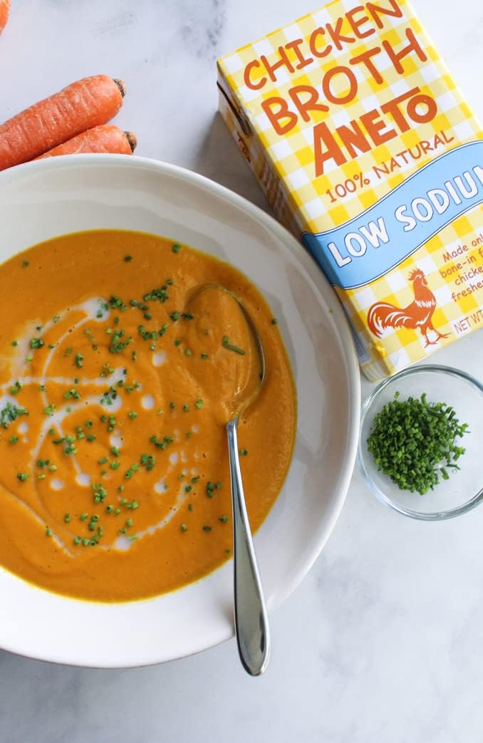 Aneto Chicken Broth Low Sodium 33.83 fl oz (1 lt) 6 Units