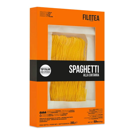 Filotea Spaghetti alla Chitarra  Campofilone Artisan Egg Pasta 8.8oz (250gr) 20 Units