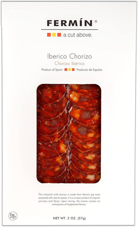 Fermín Ibérico Chorizo All Natural Pre-Sliced 2 oz – 15/case