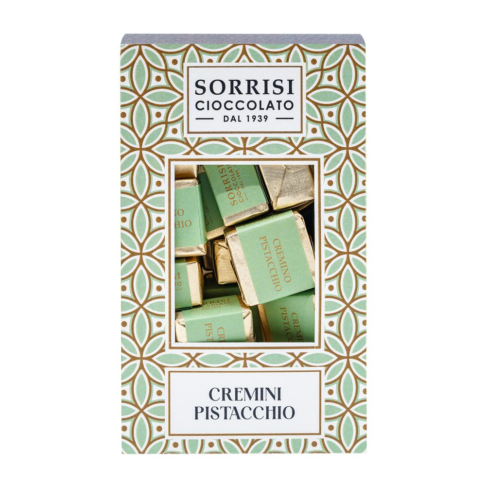 Sorrisi 2 Layer Pistachio Cremino Chocolate 7.05oz 12 Units