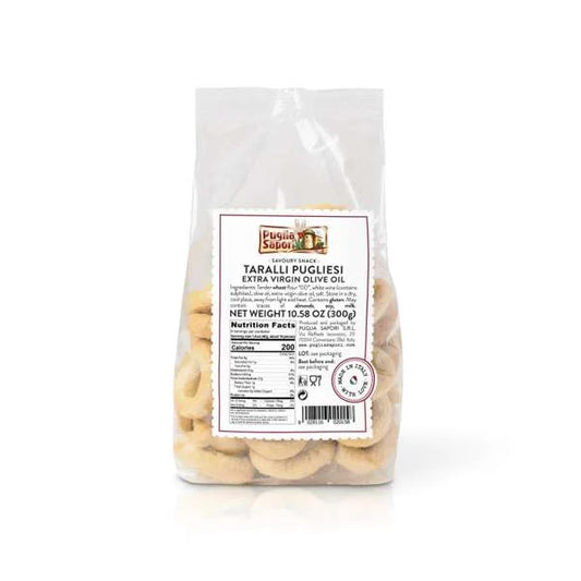 Puglia Sapori Taralli with Olive Oil 10 oz (300gr) 16 Units