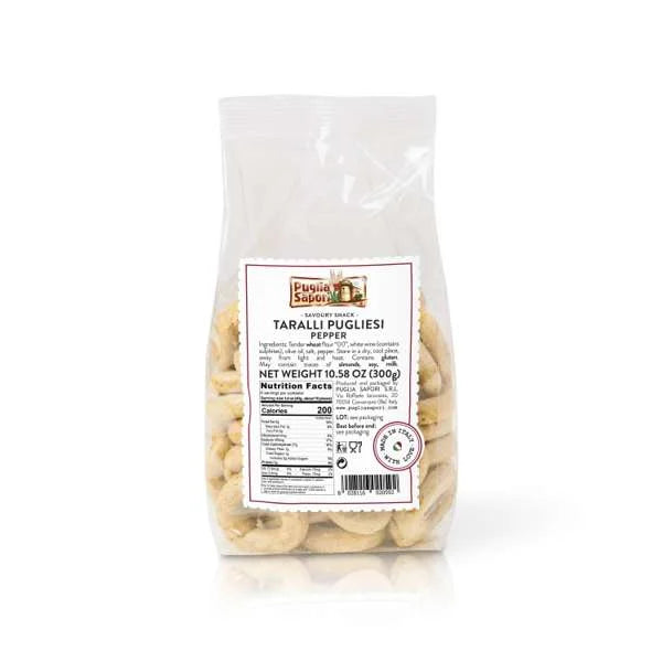 Puglia Sapori Taralli with Pepper 10 oz (300gr) 16 Units