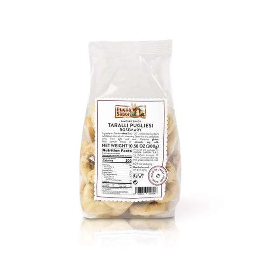 Puglia Sapori Taralli with Rosemary 10 oz (300gr) 16 Units