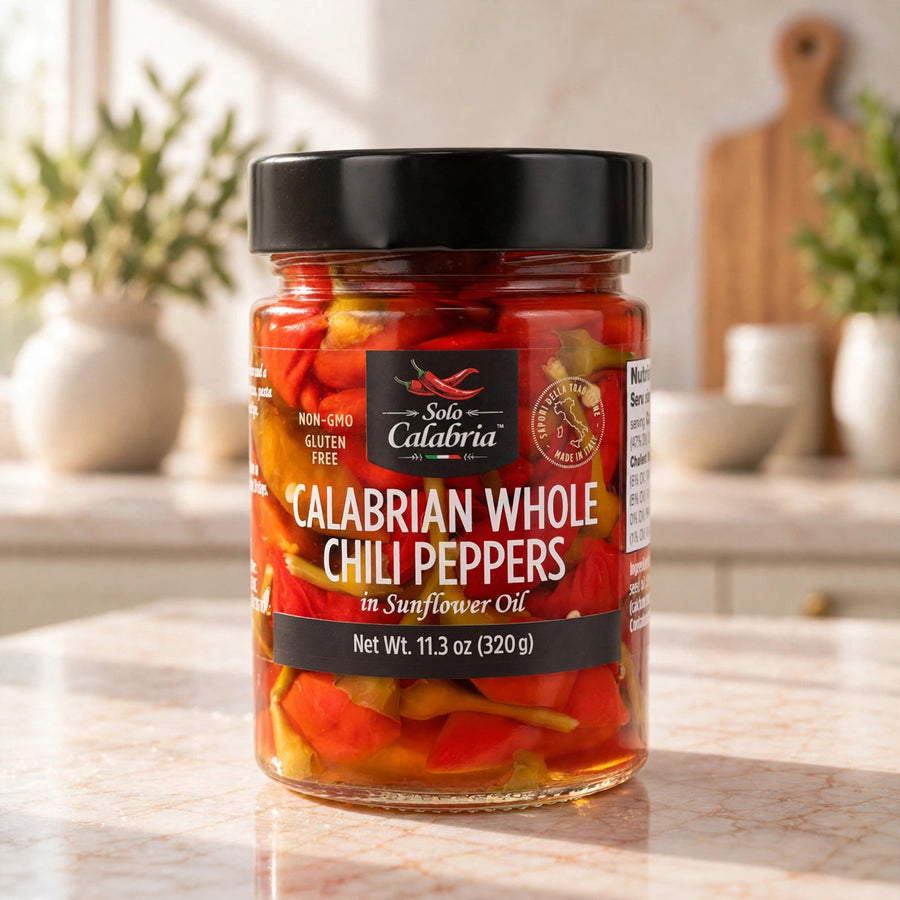 Solo Calabria Long Hot Chili in Oil