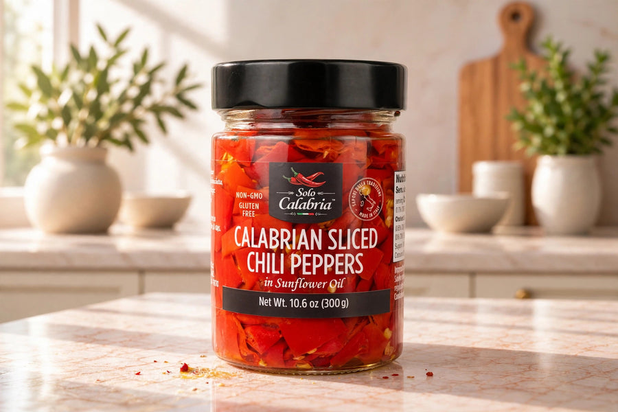 Solo Calabria Sliced Hot Chili in Oil