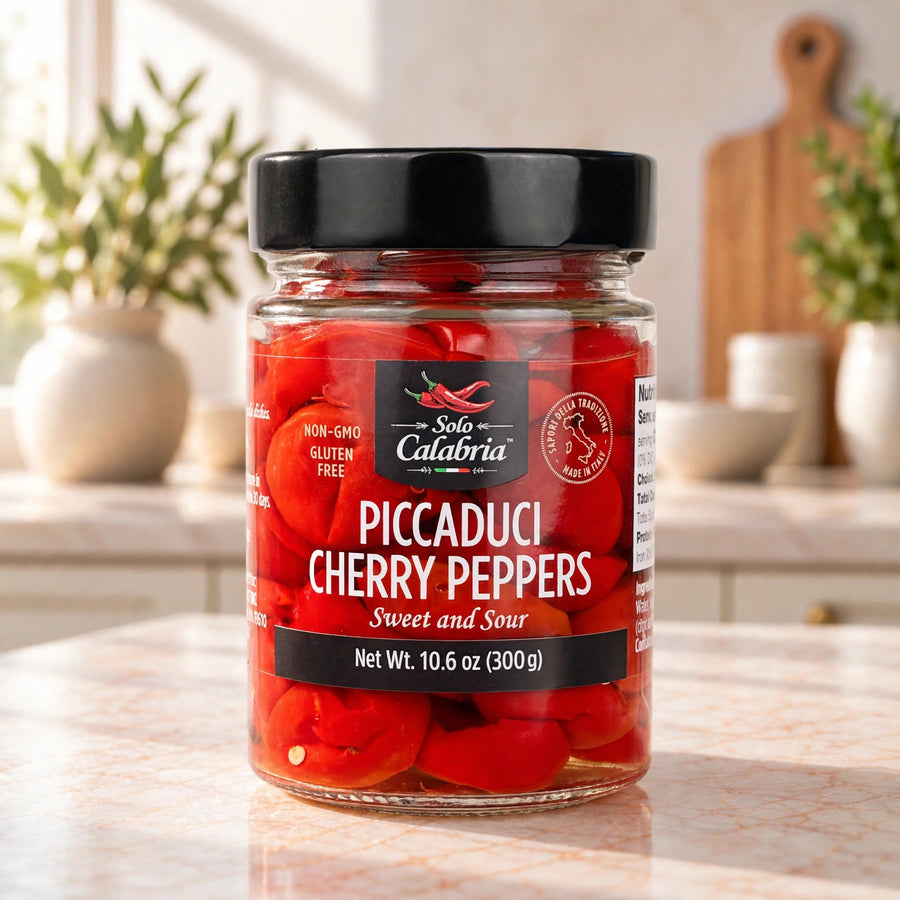 Solo Calabria Sweet & Sour Cherry Peppers