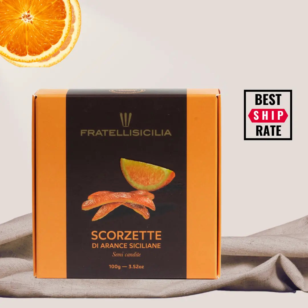 Fratelli Sicilia Orange Peels Box 5.82 oz (165gr) 12 Units