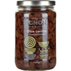 Agnoni Leccino Olives  In EVOO 3.31lb (1550gr) 1 Units