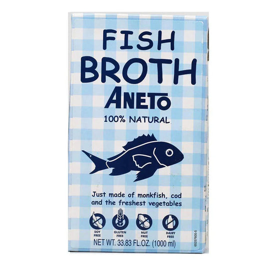 Aneto Fish Broth 33.83 fl oz (1 lt) 6 Units