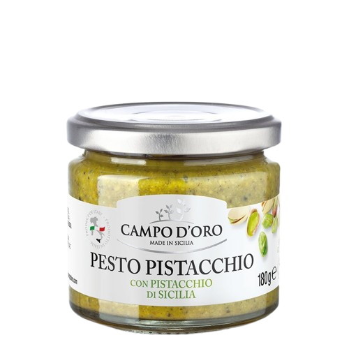 Campo D’Oro Pistachio Pesto with Sicilian Pistachios 6.35 oz (180 g) 6 Units