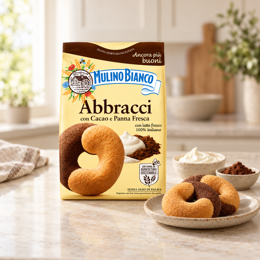 Mulino Bianco Abbracci Cookies 12.35oz 12 Units