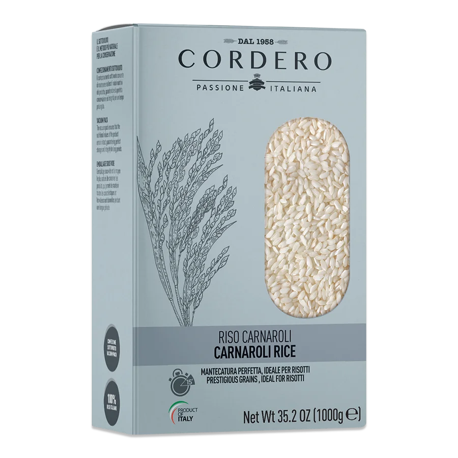 Cordero Carnaroli Rice Risotto 35.27 oz (1kg ) 10 Units