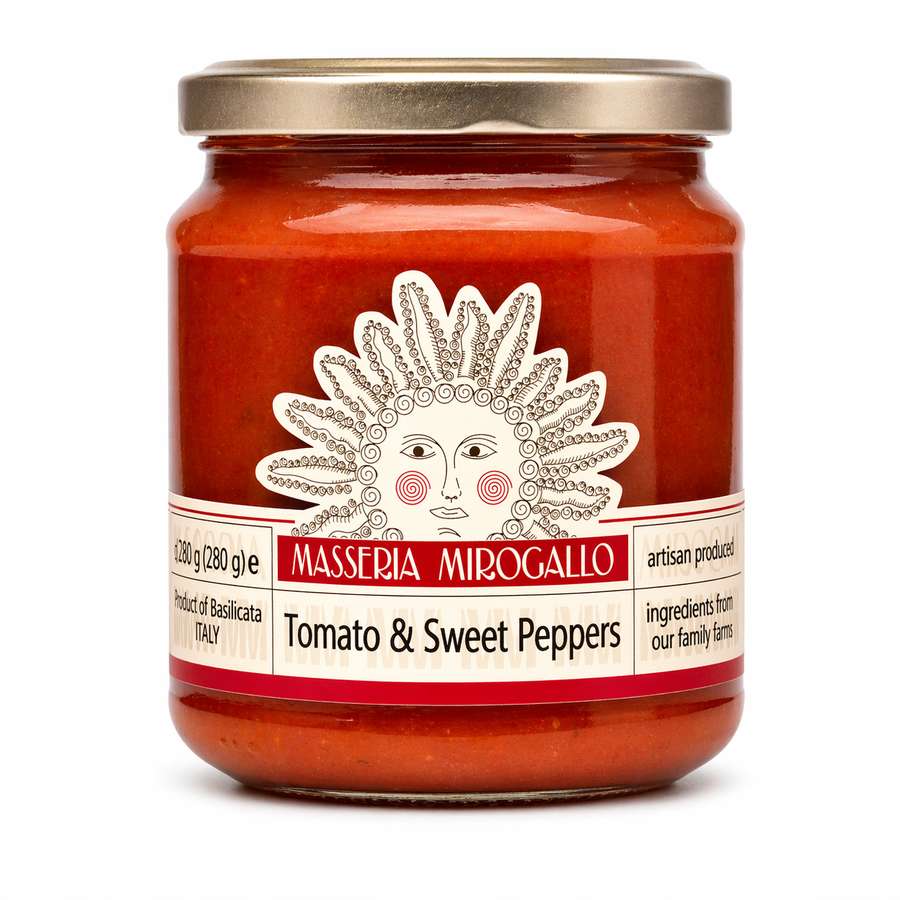 Masseria Mirogallo Tomato Sauce with Sweet Peppers 9.9oz / 280g - 6/case